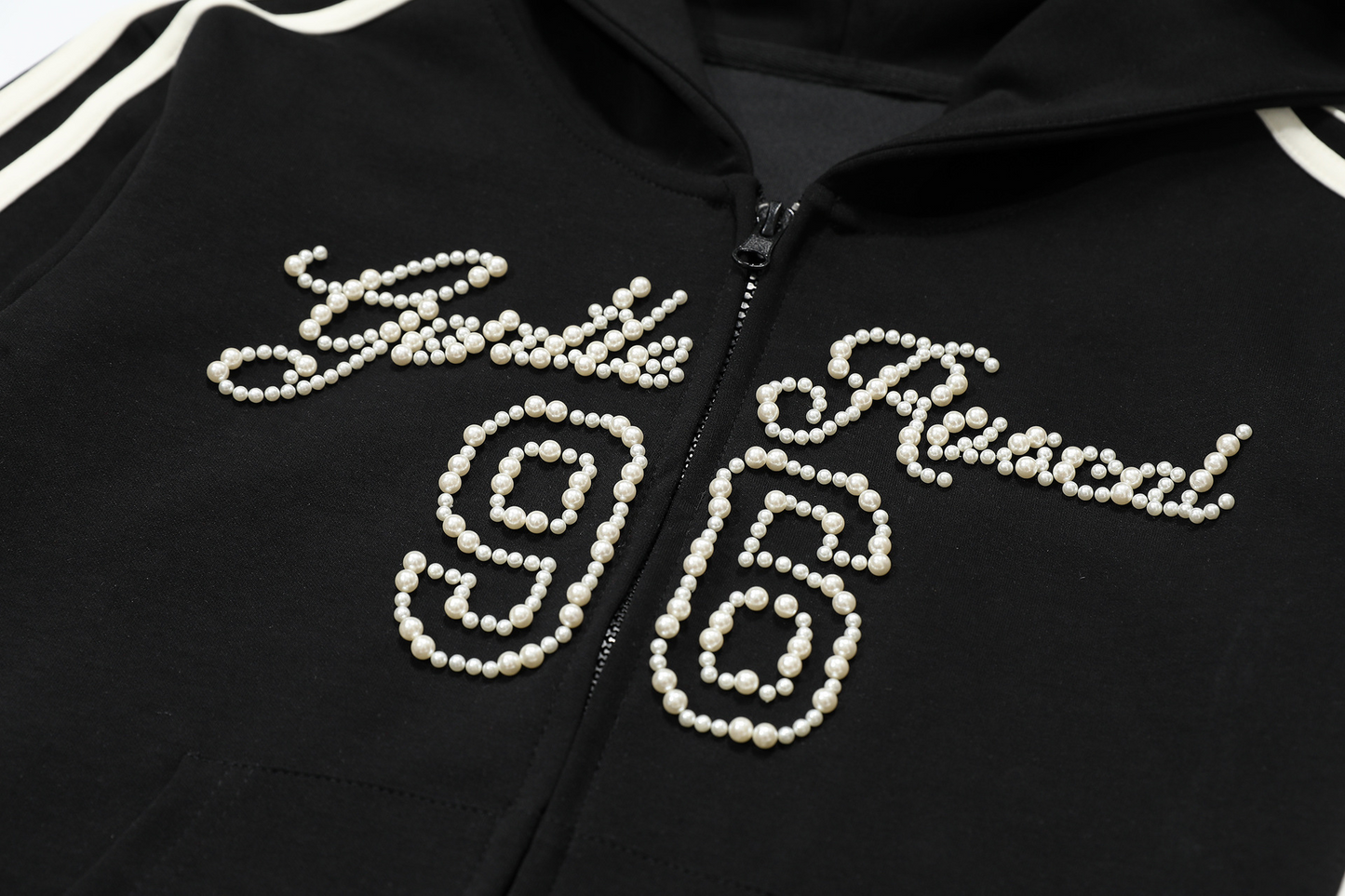 ビーズロゴラインデザインパーカー/3color/cm0073