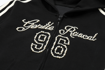 ビーズロゴラインデザインパーカー/3color/cm0073