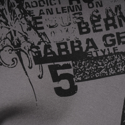 オフショルダープリントデザインスウェット/cm0025