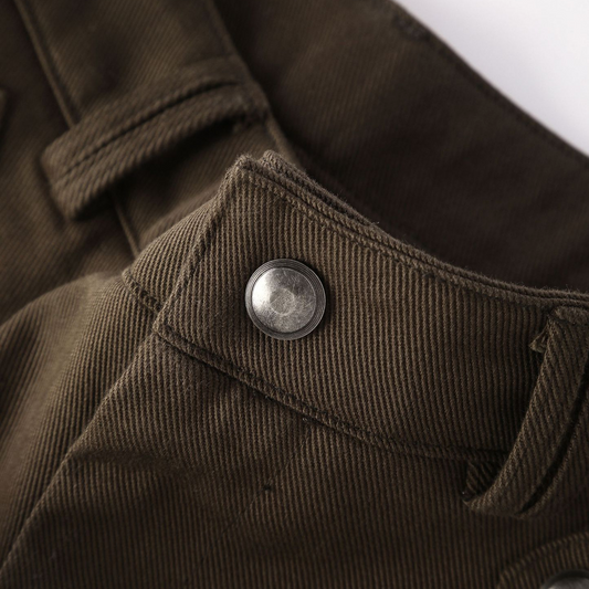 2color/ボタンデザインショートパンツ/cm0189