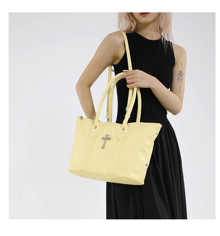 クロスアクセサリー付き2wayショルダーバッグ/6color/cm0110