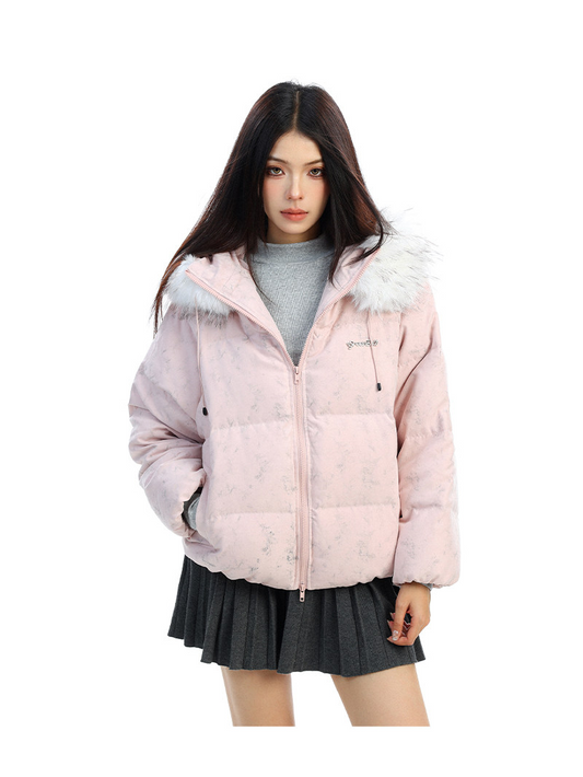 3color/ホワイトダックダウンショートタイダイジャケット/cm0179