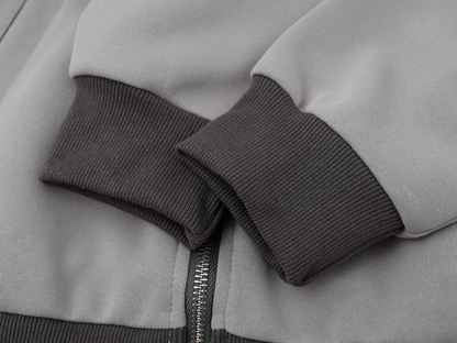 クロスプリントオフショルダージップアップスウェット/cm0047