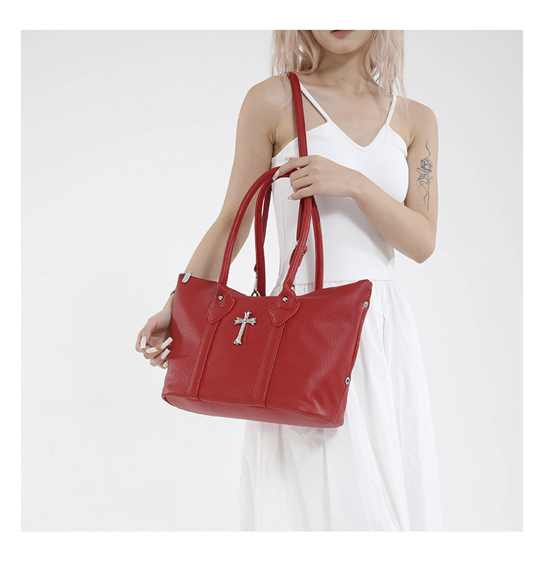 クロスアクセサリー付き2wayショルダーバッグ/6color/cm0110