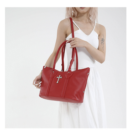 クロスアクセサリー付き2wayショルダーバッグ/6color/cm0110