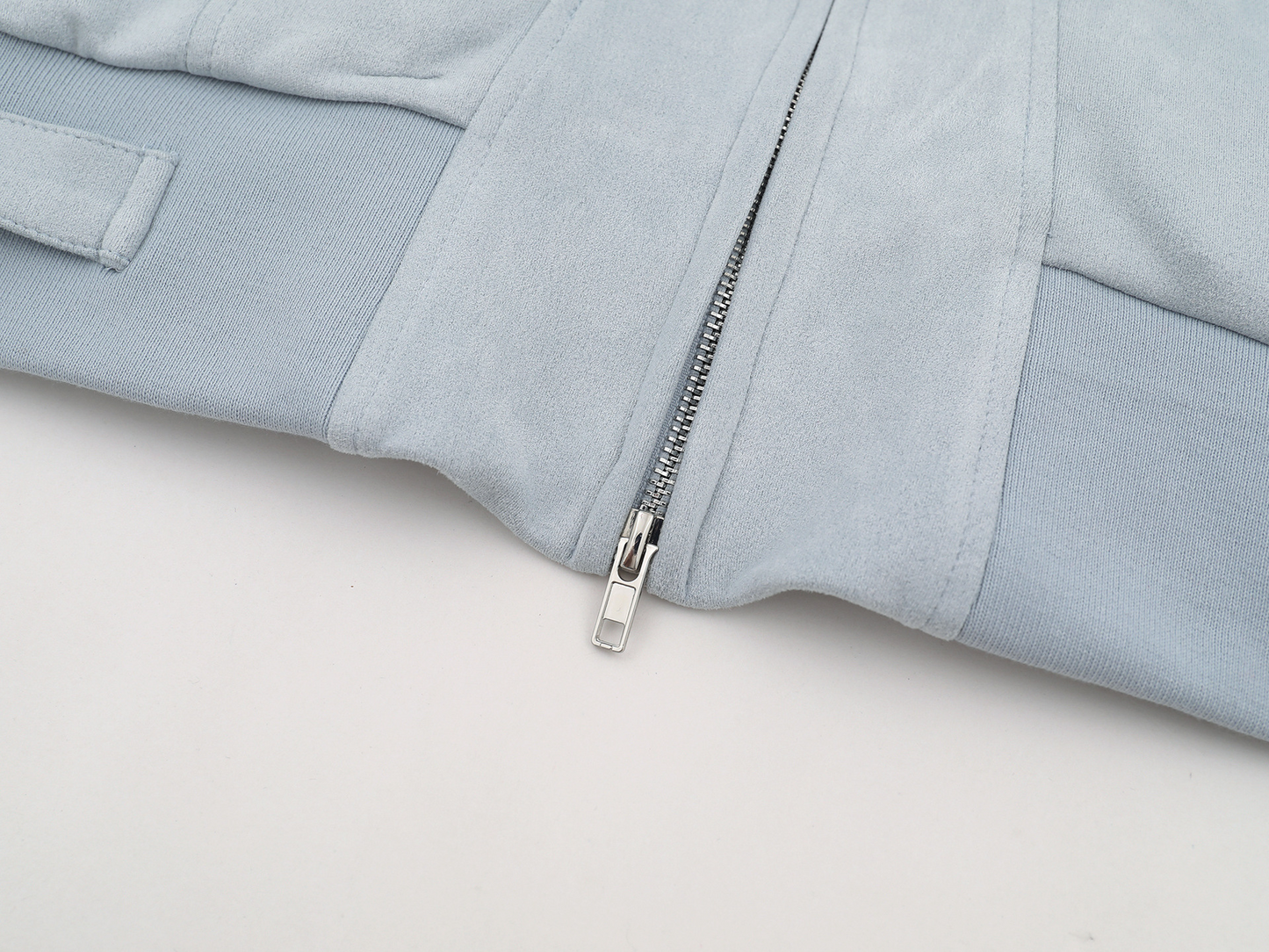 取り外しファー付きポケットデザインジップアップジャケット/2color/cm0043