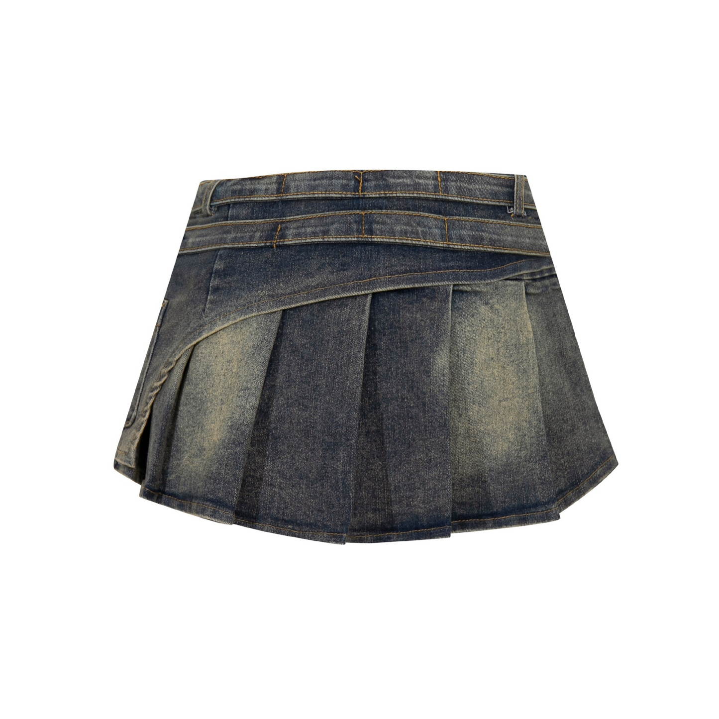 クロススタッズデザインデニムミニスカート/2color/cm0142