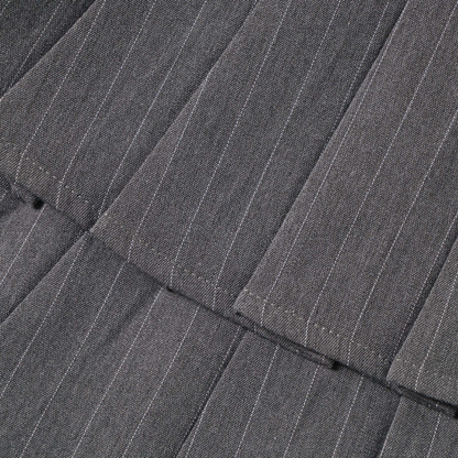 ベルトデザインレースディテールステッチワンポイントロゴミニスカート/cm0121