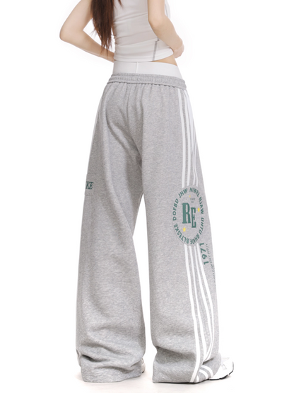 BIGロゴ/ラインワイドパンツ/2color/cm0066