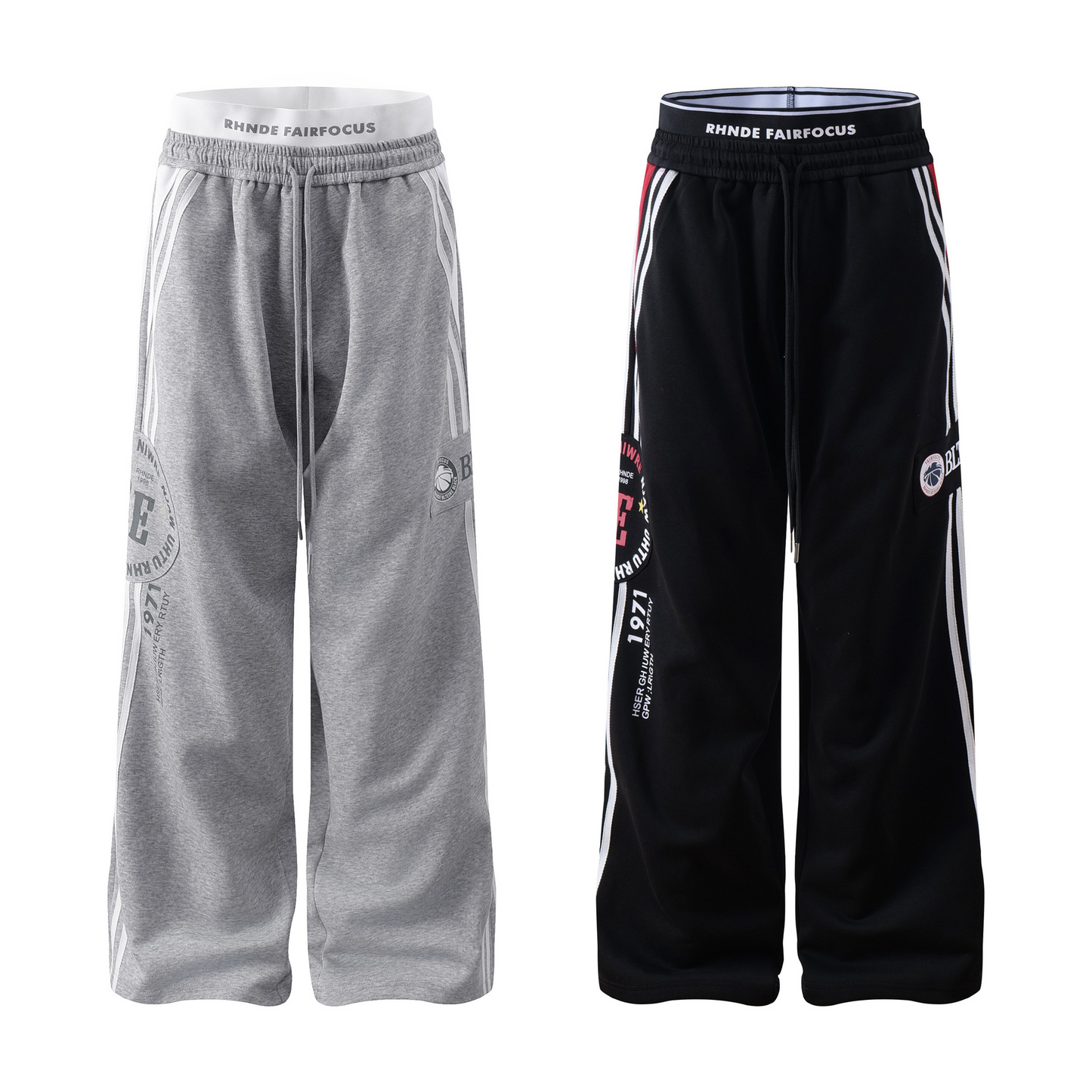 BIGロゴ/ラインワイドパンツ/2color/cm0066