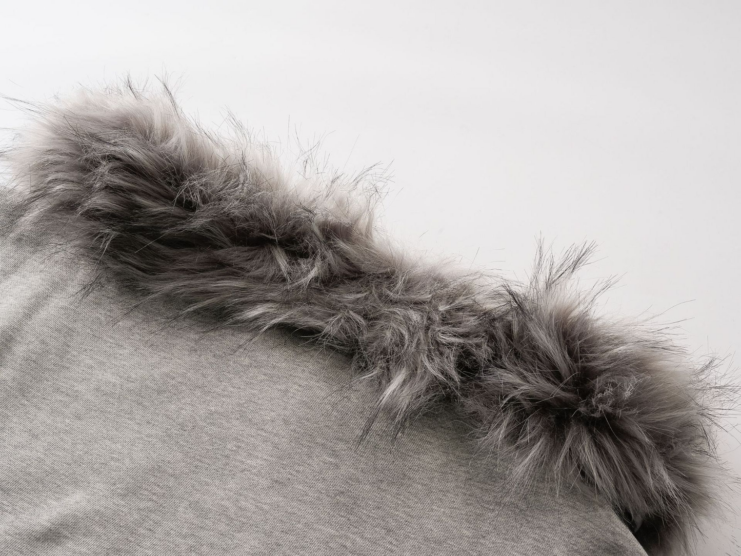 取り外しファー付きプリントジップアップスウェット/2color/cm0051