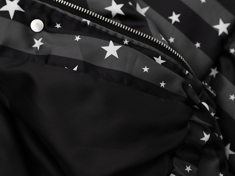 スター柄ファー付きフードパファージャケット/2color/cm0021