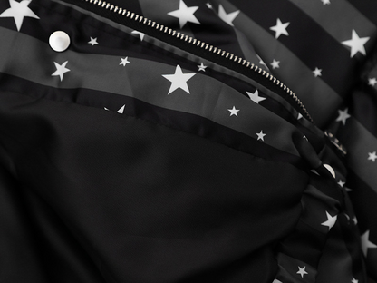 スター柄ファー付きフードパファージャケット/2color/cm0021