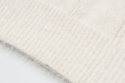 フロントナンバーデザインVネックラインニット2color/cm0026