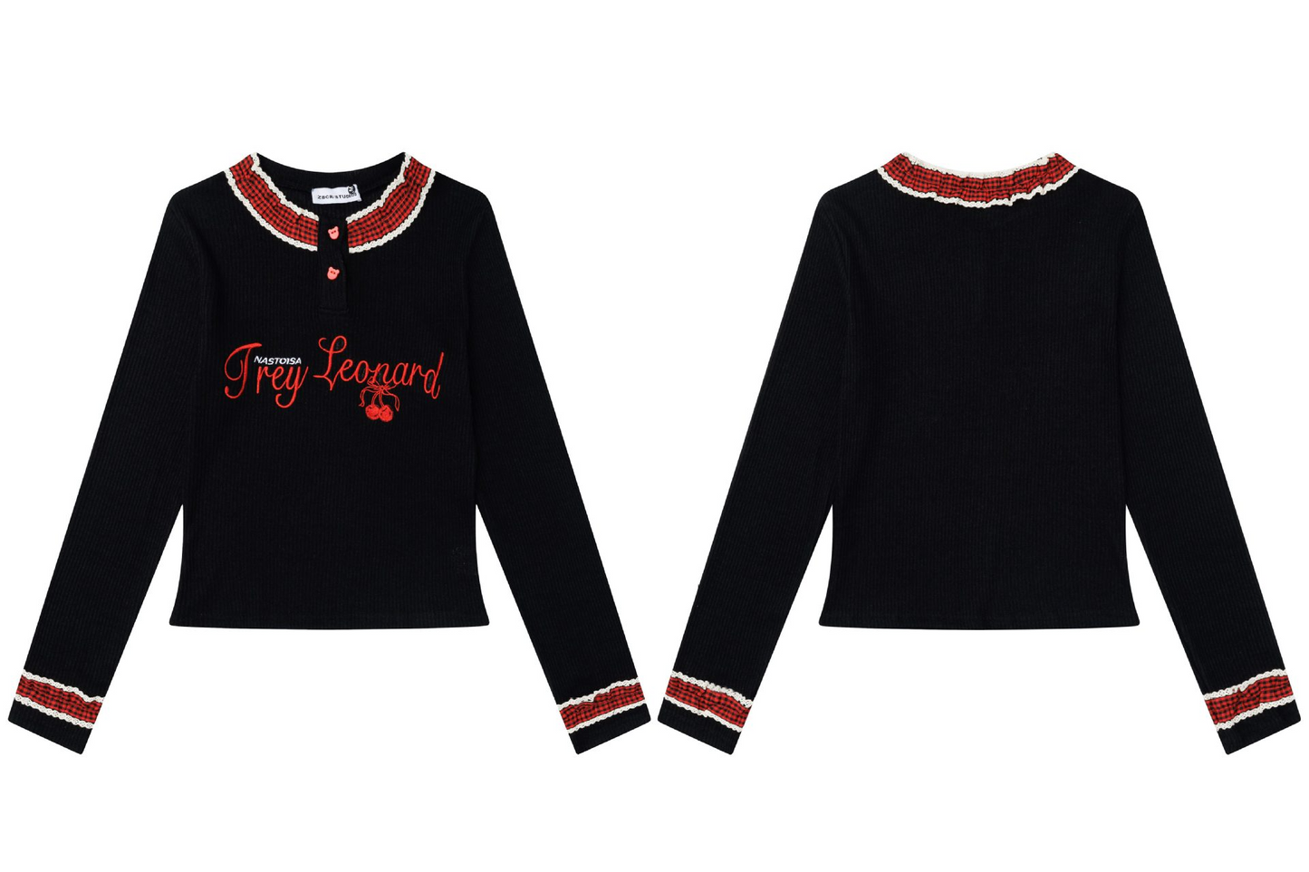 フロントボタンデザインロゴニット/cm0159