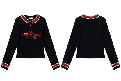 フロントボタンデザインロゴニット/cm0159