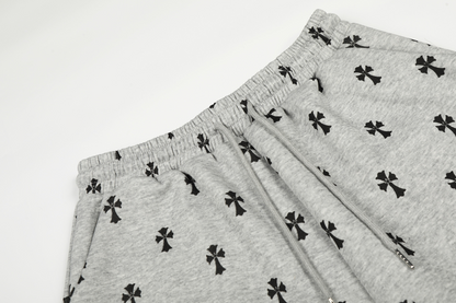 クロス柄スターロゴワイドパンツ/2color/cm0076