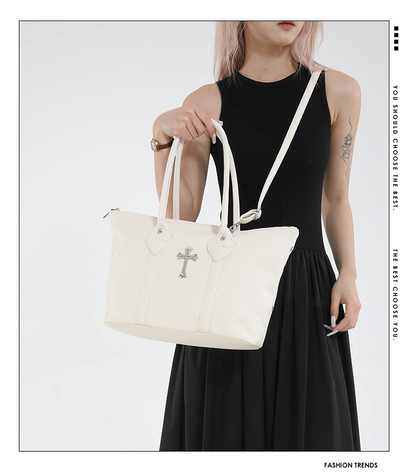 クロスアクセサリー付き2wayショルダーバッグ/6color/cm0110