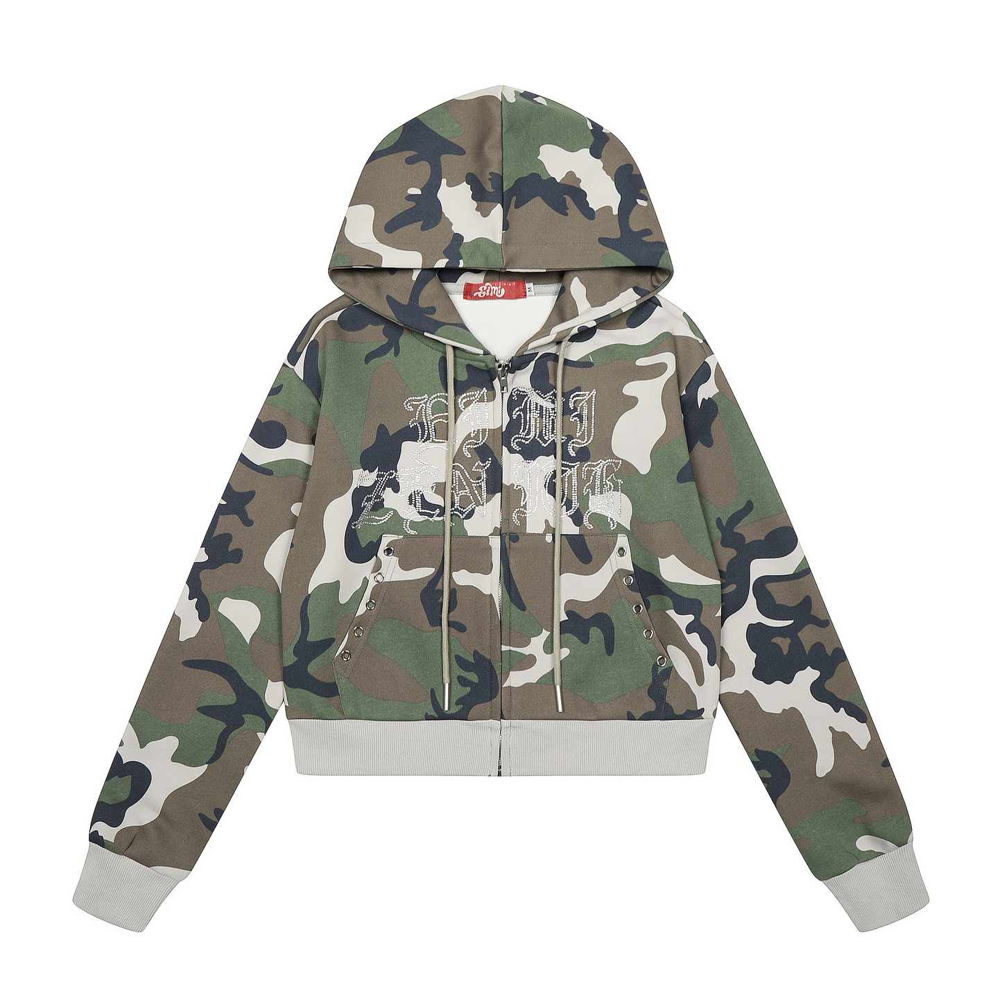 カモフラージュフード付きスウェットパーカー/cm0131