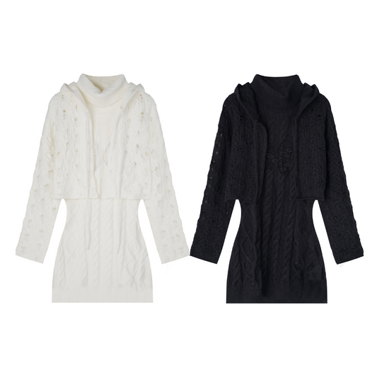 ツーピースニットドレス/2color/cm0177