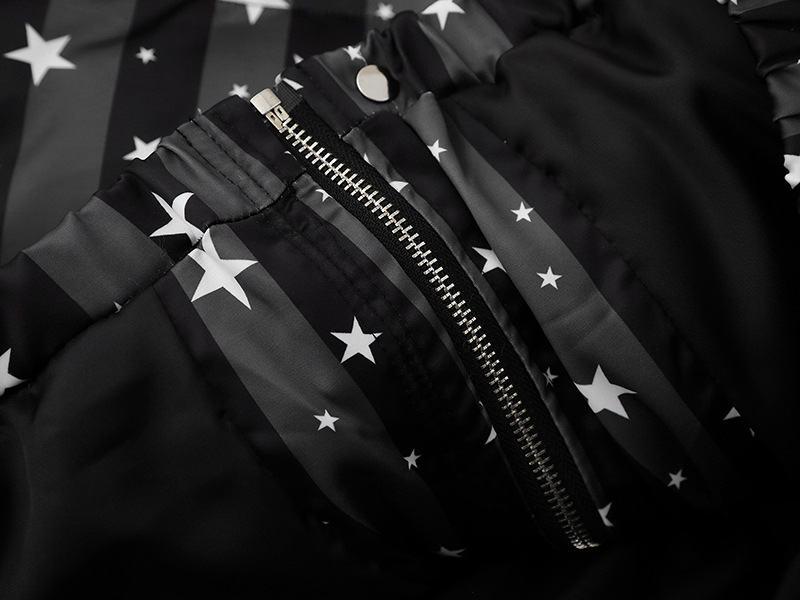 スター柄ファー付きフードパファージャケット/2color/cm0021