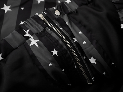 スター柄ファー付きフードパファージャケット/2color/cm0021