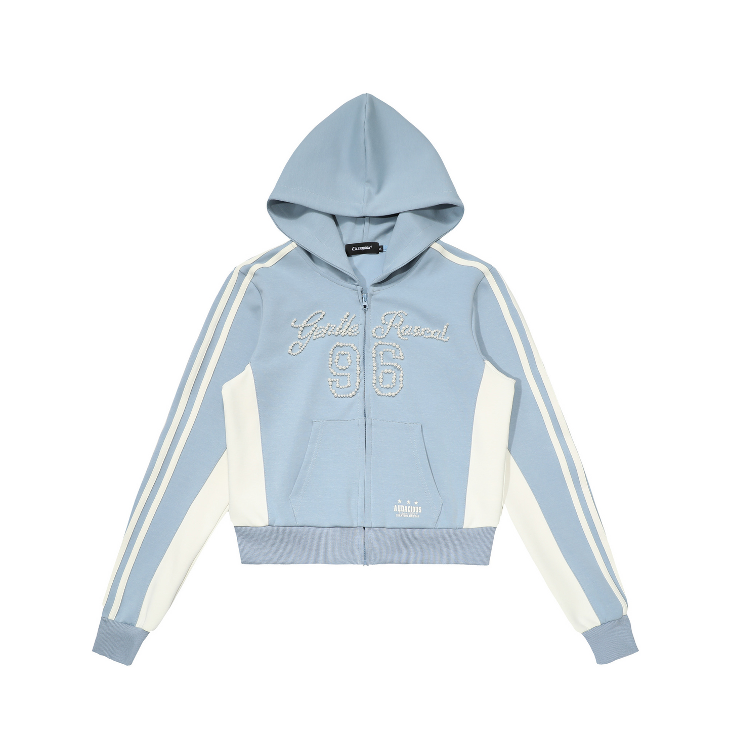 ビーズロゴラインデザインパーカー/3color/cm0073