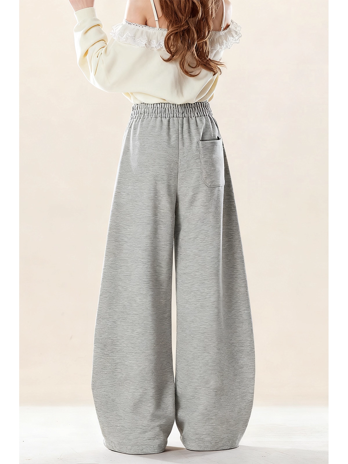 レオパード柄ラインストラップ付パンツ/2color/cm0077