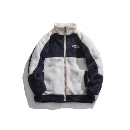 バイカラーワンポイントロゴボアジャケット/2color/cm0122