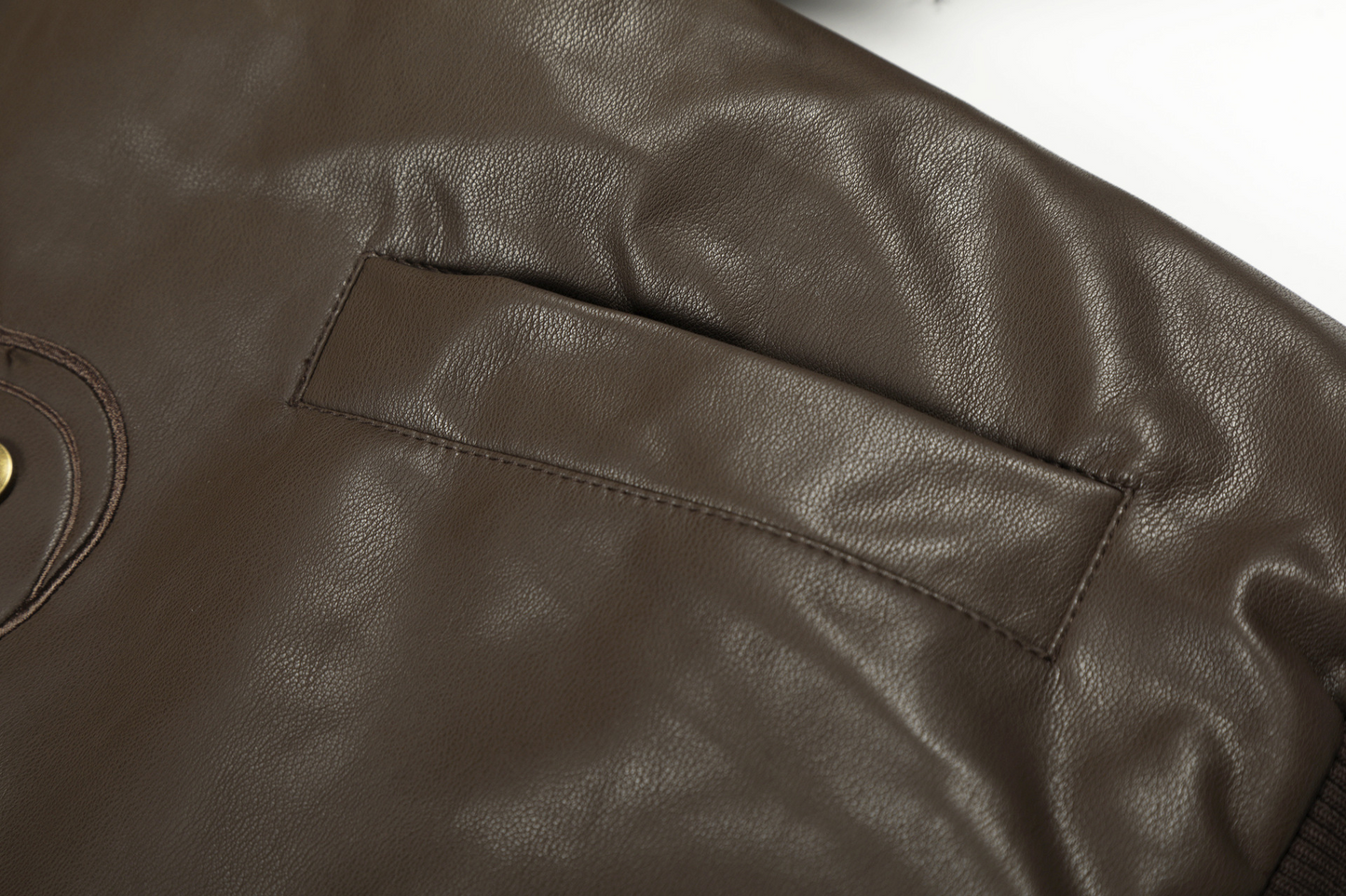 フェイクファーカラースタッズPUジャケット/2color/cm0144