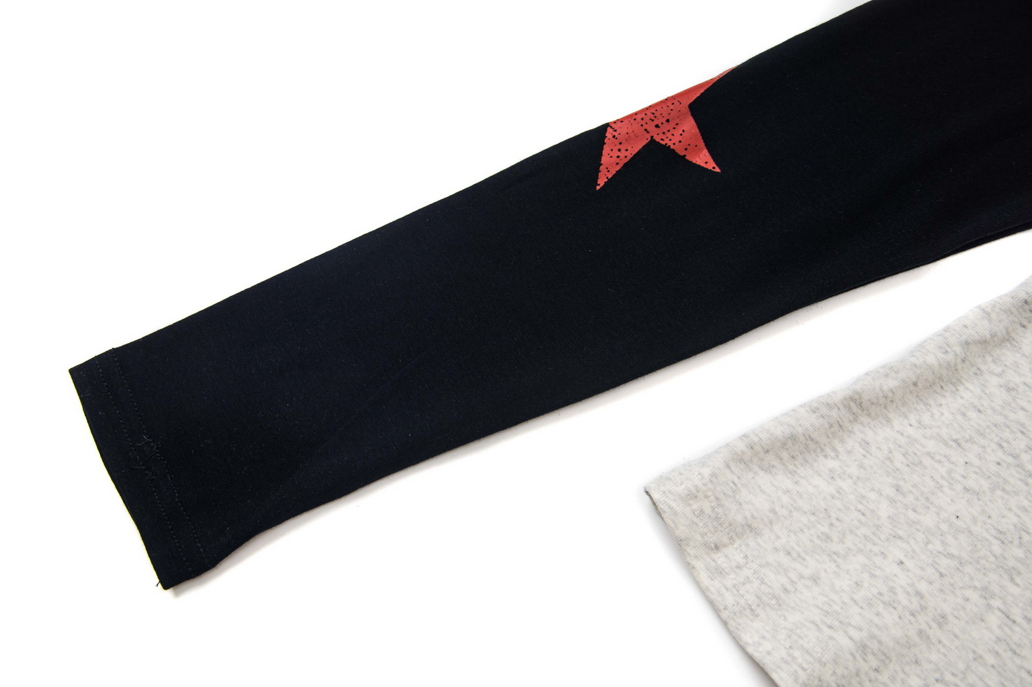 バイカラーフロントボタンプリントトップス/2color/cm0155