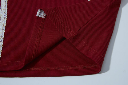 レースラインスポーティー/ナンバー刺繍長袖Tシャツ/2color/cm0099