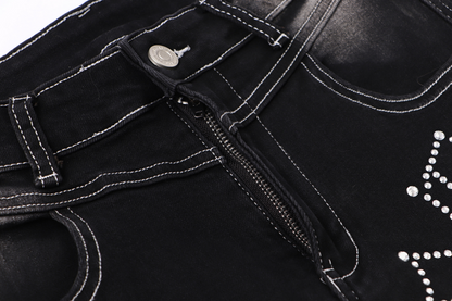 クロスデザインウォッシュドデニムパンツ/cm0093