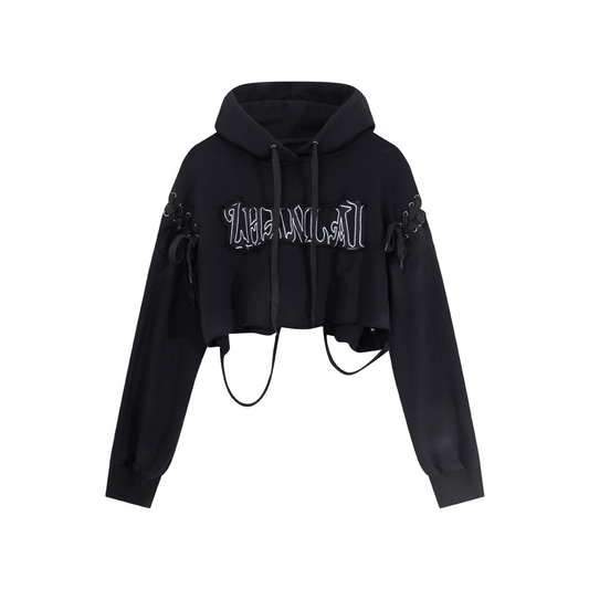 ショルダーリボンデザイン耳付きスウェット/2color/cm0027