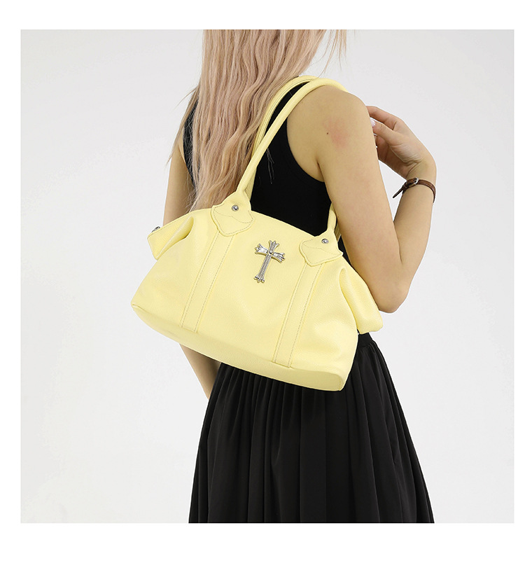 クロスアクセサリー付き2wayショルダーバッグ/6color/cm0110