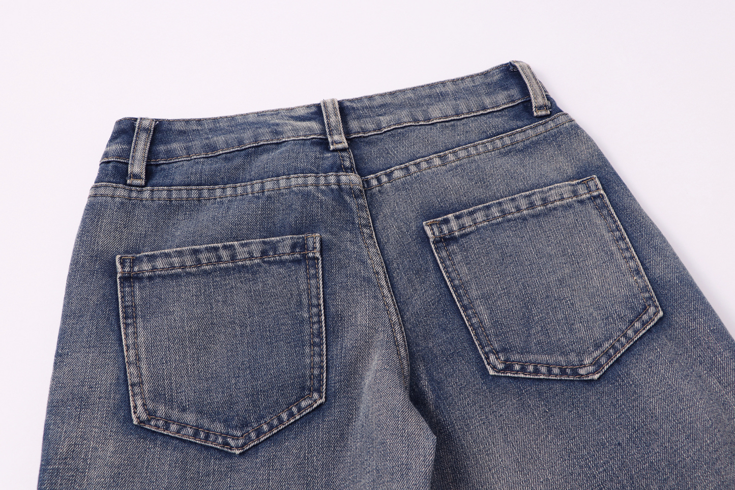 ベルトデザインカーゴデニムパンツ/2color/cm0090