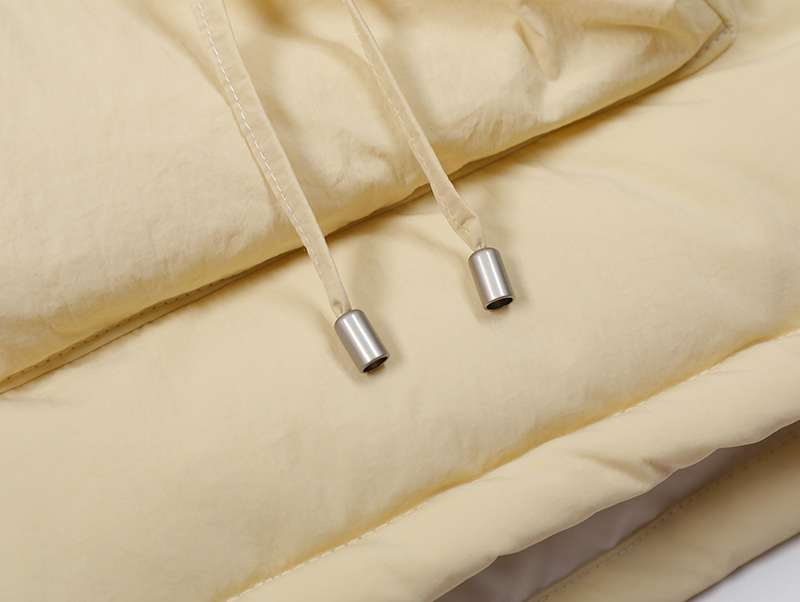 BIGポケットリボンデザインパファージャケット/2color/cm0079