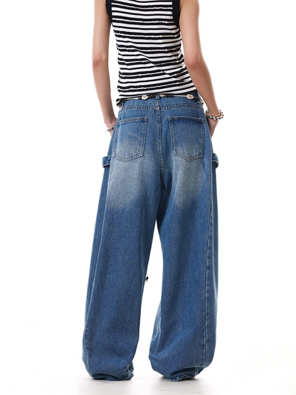 ワイドウォッシュドデニムパンツcm0009