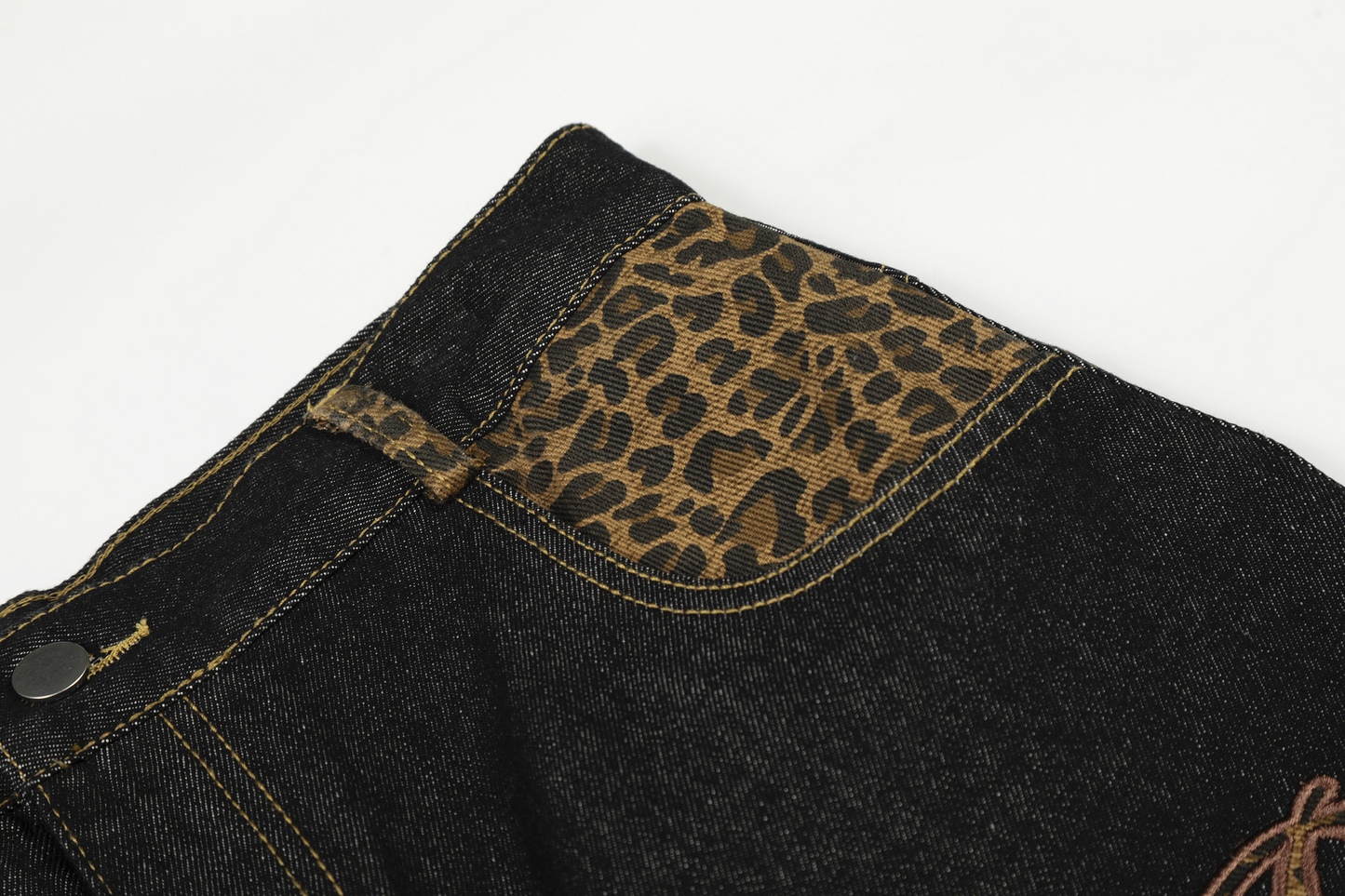 レオパードディテールワンポイントロゴパンツ/2color/cm0141