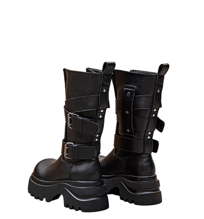 ベルトバックルデザインブーツ/cm0148