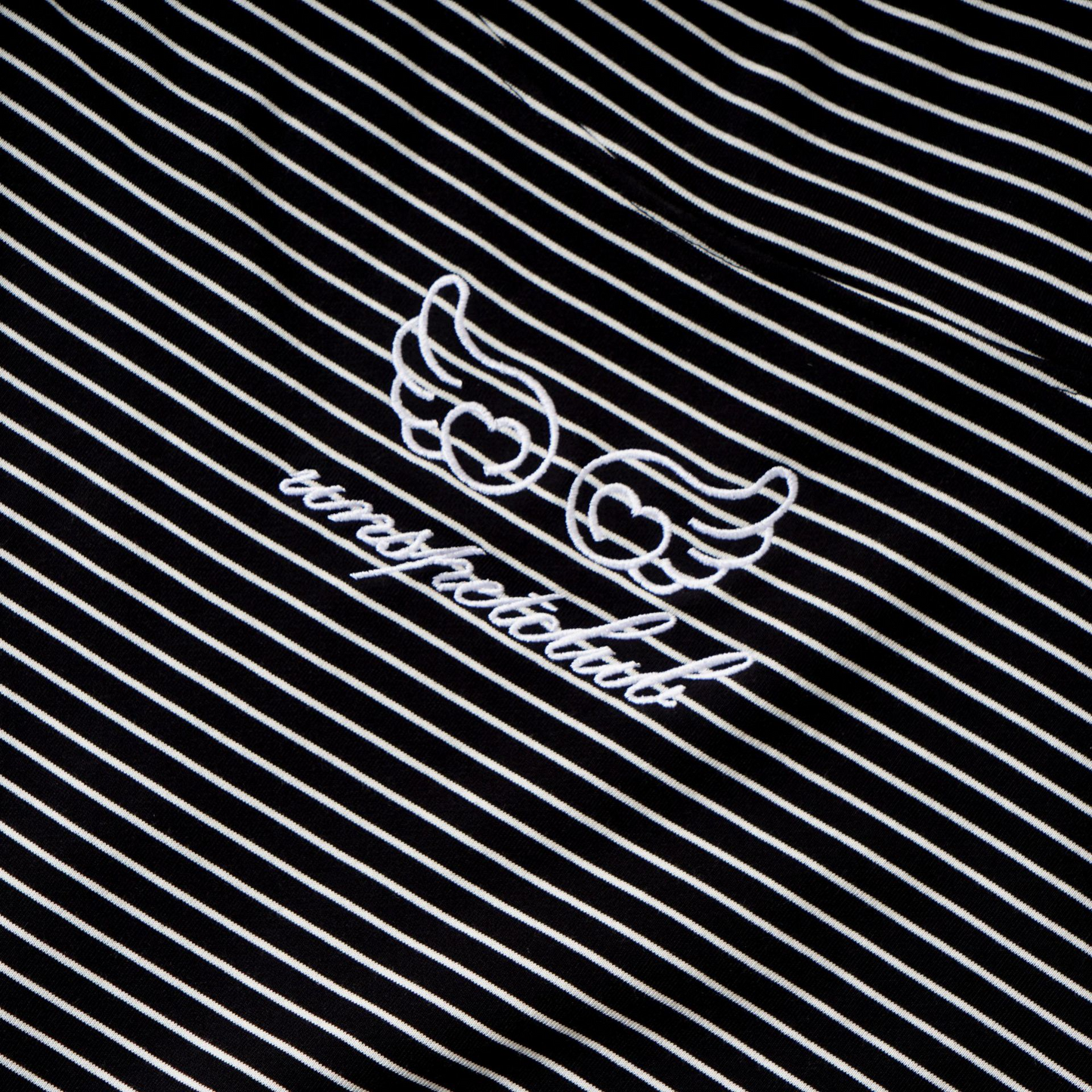 ワンポイントロゴストライプ/ルーズフーディーパーカー/2color/cm0135