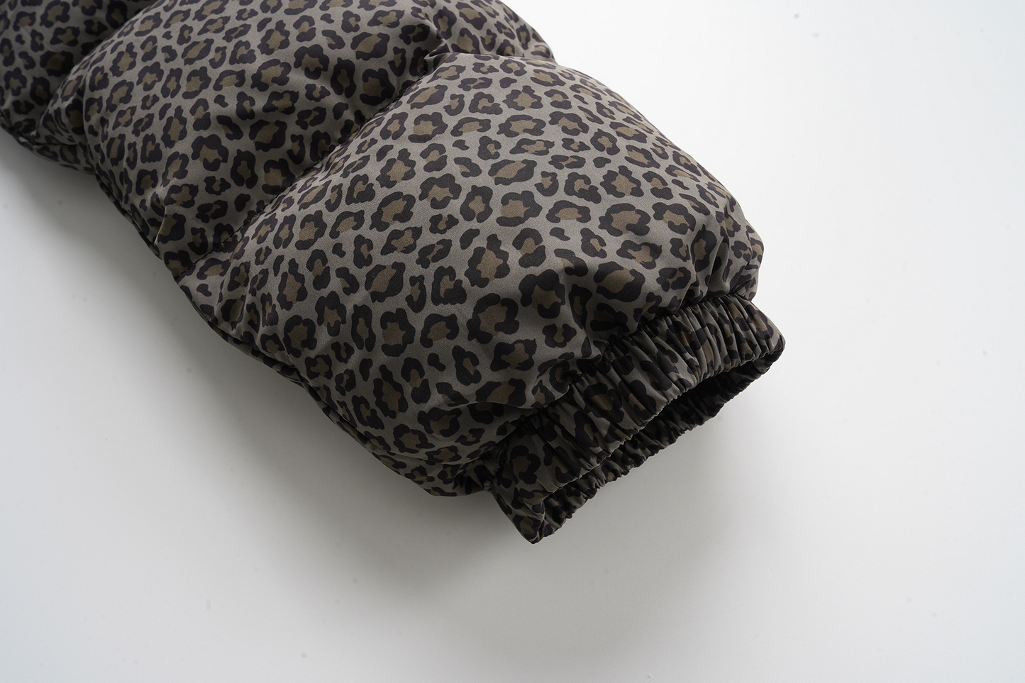 レオパードプリントパターンルーズパファージャケットcm0136