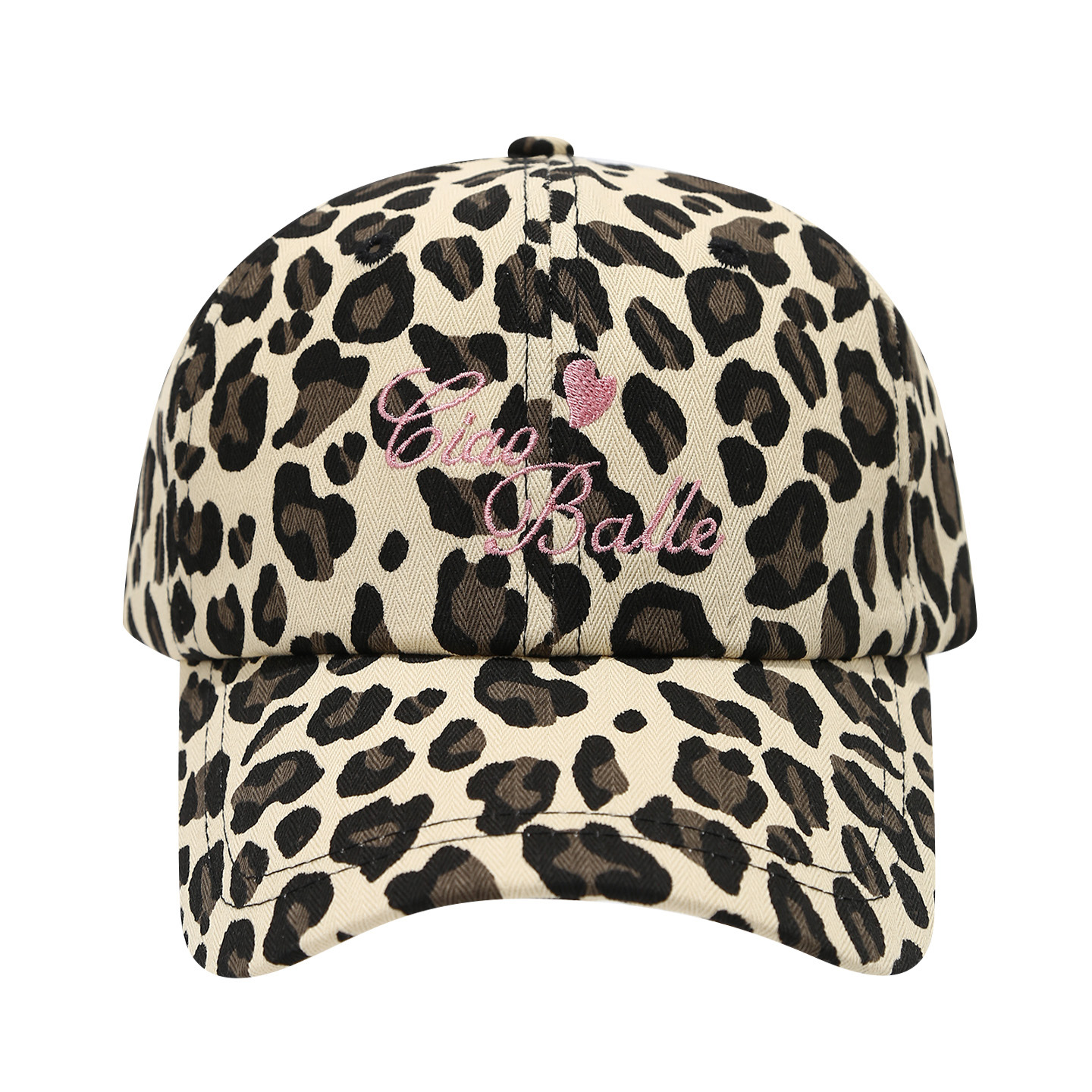 ドット柄レオパード柄キャップ/cm0249