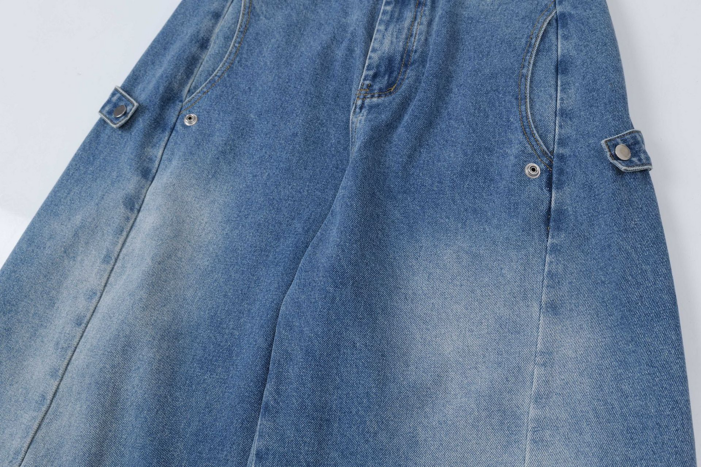 ワイドウォッシュドデニムパンツcm0009