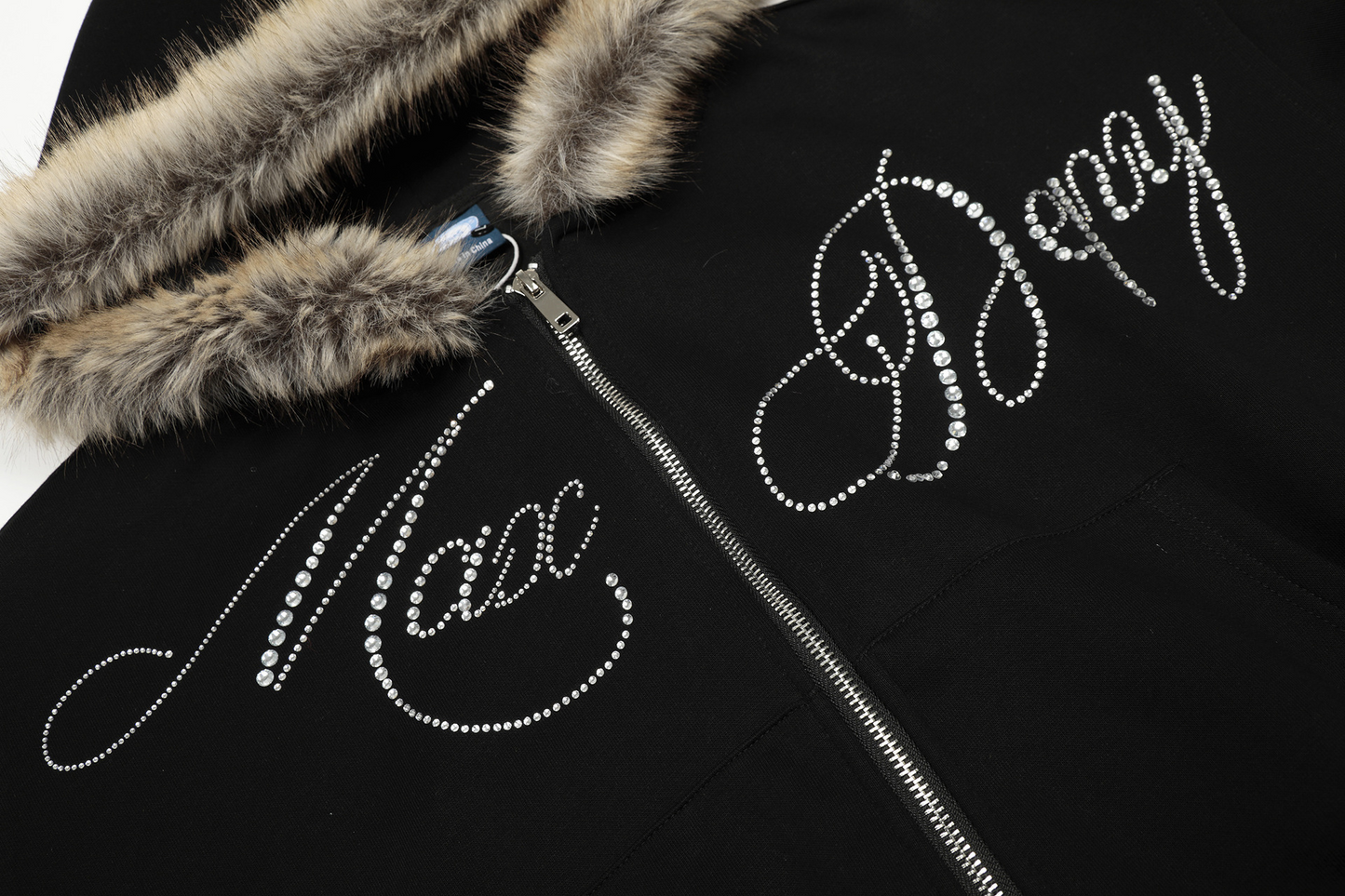 ファー付きフードジップアップパーカー/cm0035