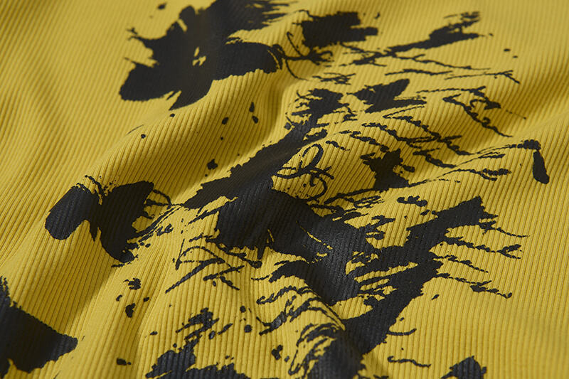 レースデザインプリントTシャツ/3color/cm0088