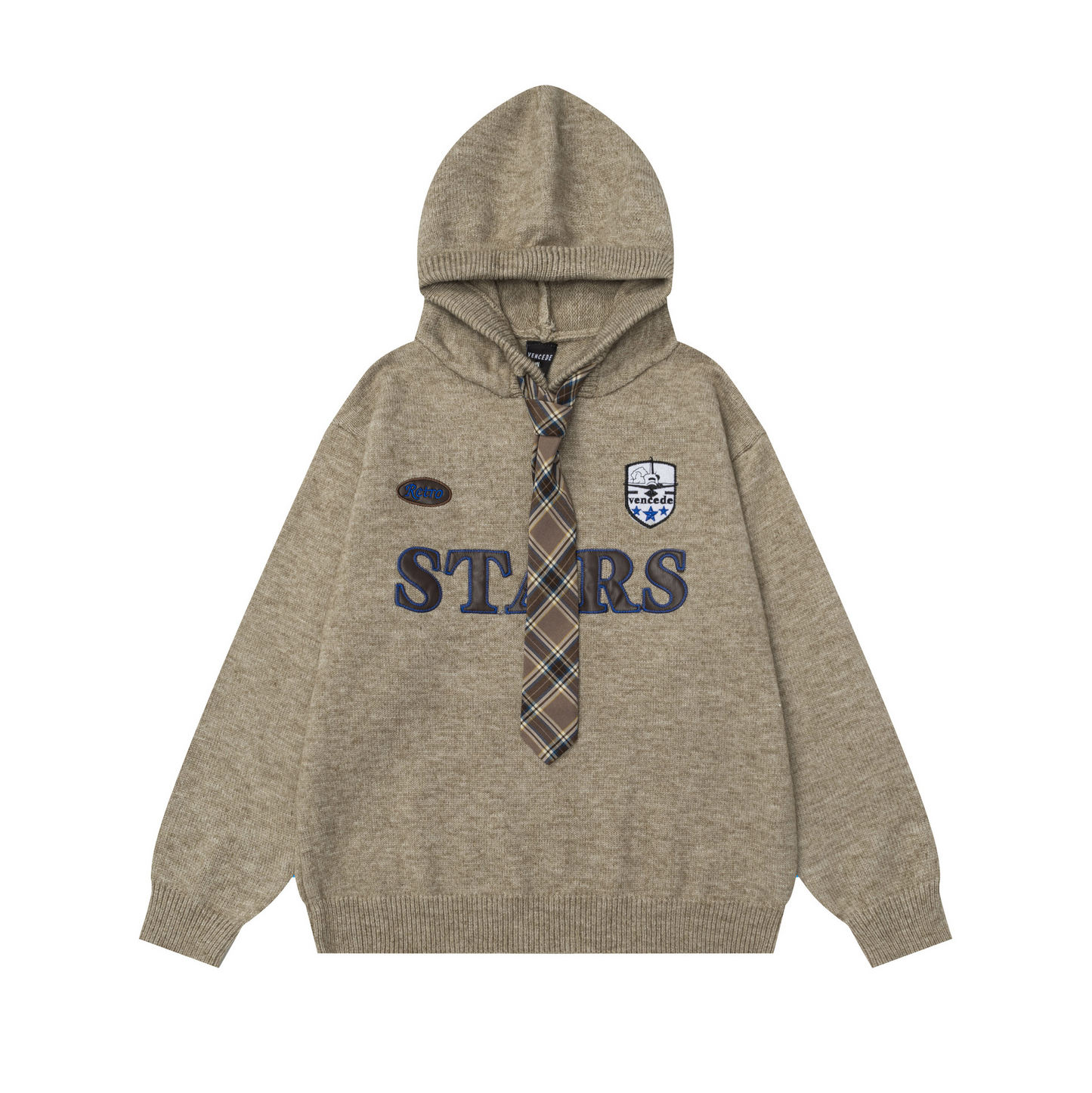 ネクタイニットロゴパーカー/2color/cm0017