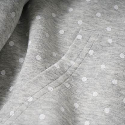 耳付きファーフードワンポイントロゴジップアップパーカー/2color/cm0126