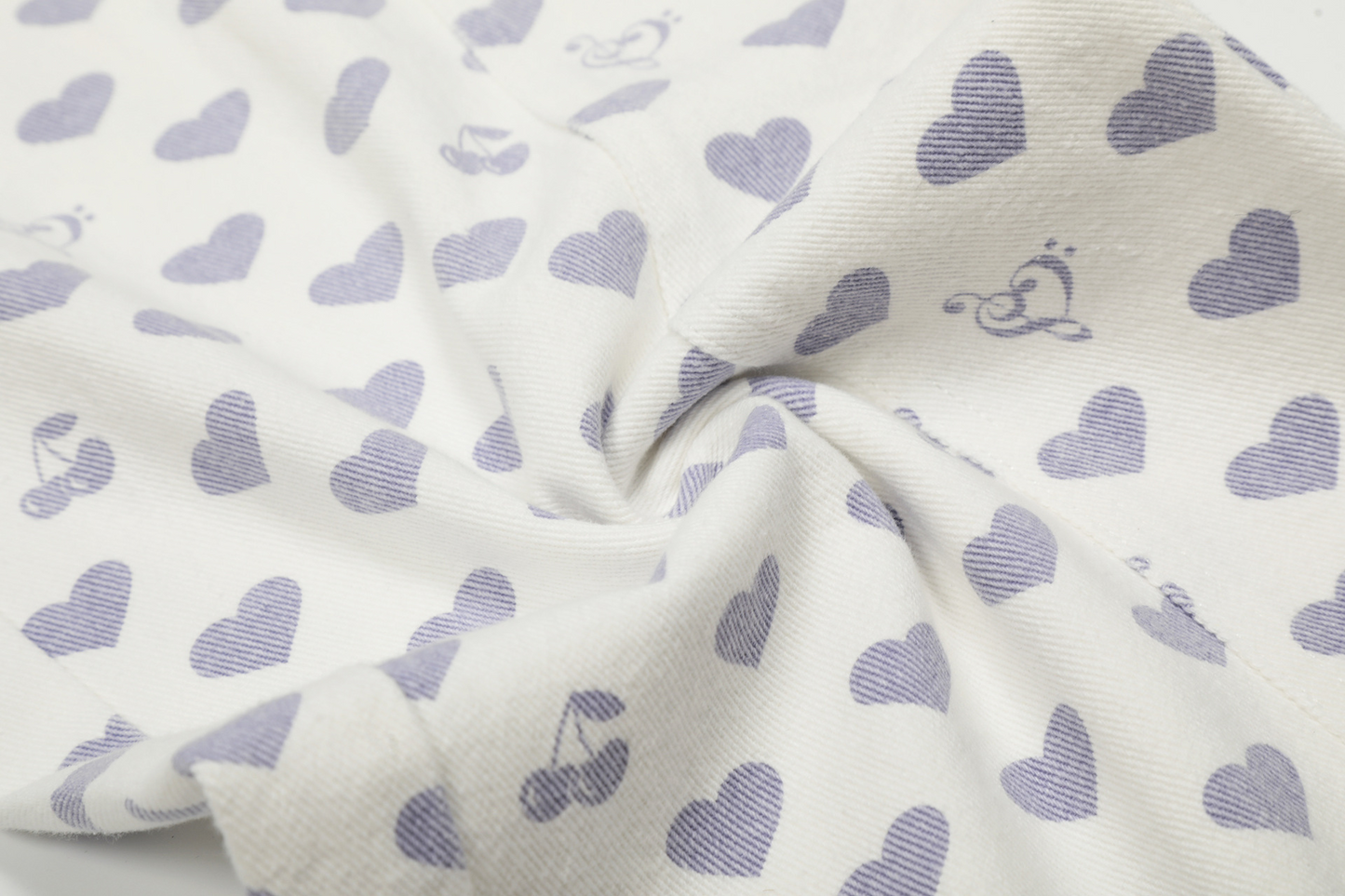 ハート柄刺繍ディテールパンツcm0008