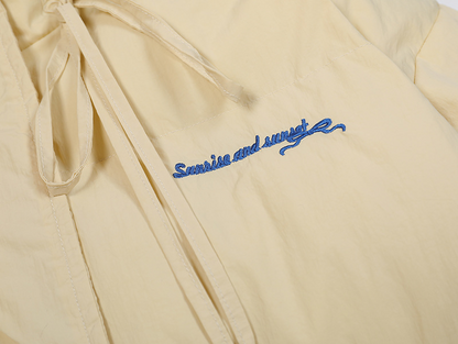 BIGポケットリボンデザインパファージャケット/2color/cm0079